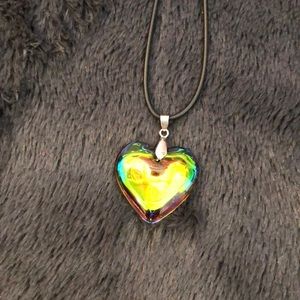 Rainbow Heart Necklace